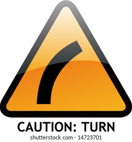 Vector of Alert Sign-13 Turn