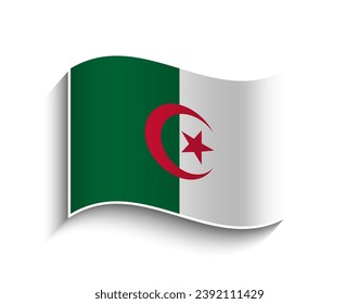 Vektoralgeria-Flaggensymbol