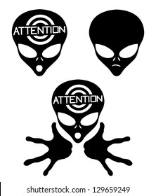 Vector. Alien icons.