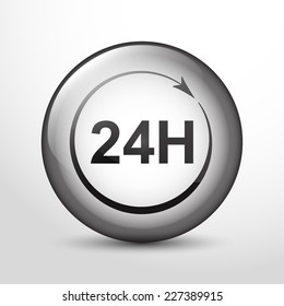 Vector all day open web icon. Eps 10.