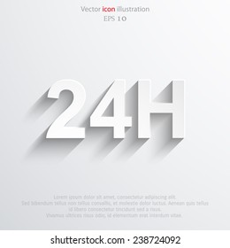 Vector all day open web icon. Eps 10. 