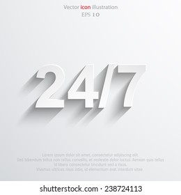 Vector all day open web icon. Eps 10. 