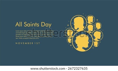 vector all saints day background template