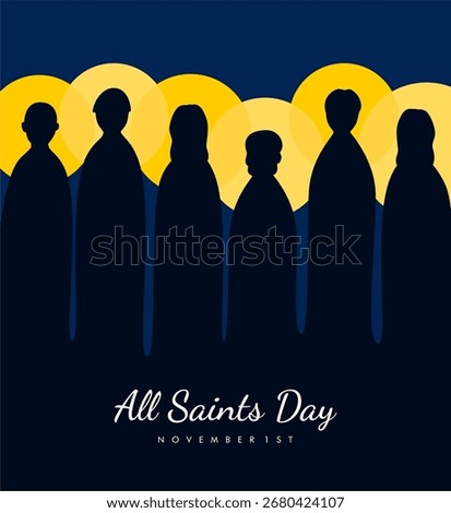 vector all saints day poster template