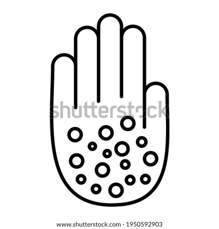 Vector Allergy Outline Icon Design

