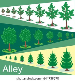 Vector alley illustration