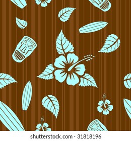 Vector aloha seamless pattern