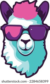 vector of alpaca mascot logo