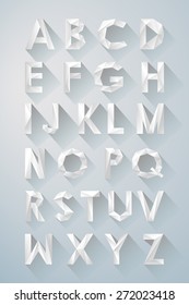 vector alphabet 3 d letters