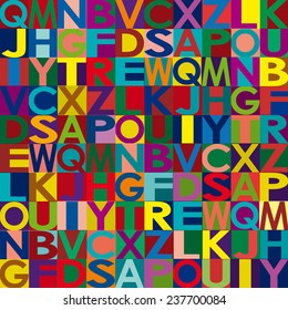 Vector alphabet background