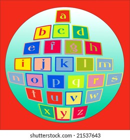 Vector Alphabet Blocks