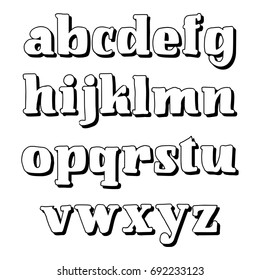 Vector Alphabet. Calligraphic font. Unique Custom Characters. Hand Lettering for Designs - logos, badges, postcards, posters, prints. Modern brush handwriting Typography.