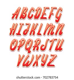 Vector Alphabet. Calligraphic font. Unique Custom Characters. Hand Lettering for Designs - logos, badges, postcards, posters, prints. Modern brush handwriting Typography.