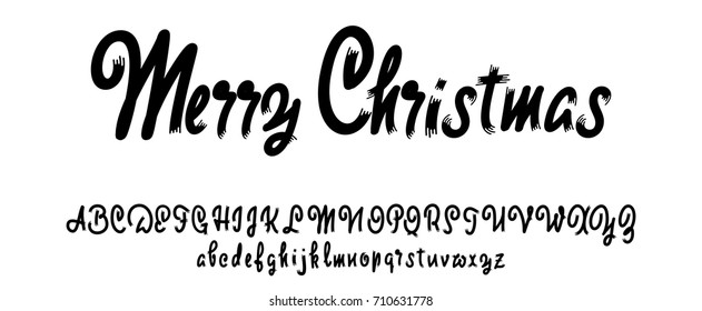 Vector Alphabet. Calligraphic font. Unique Custom Characters. Hand Lettering for Designs - logos, badges, postcards, posters, prints. Modern brush handwriting Typography.