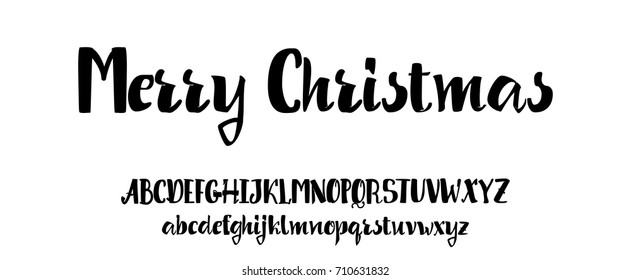 Vector Alphabet. Calligraphic font. Unique Custom Characters. Hand Lettering for Designs - logos, badges, postcards, posters, prints. Modern brush handwriting Typography.