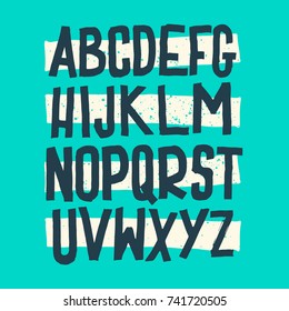 Vector Alphabet. Custom Letters. Lettering and Custom Typography for Designs: Logo, for Poster, Invitation, Handwritten font