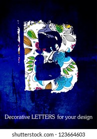 vector, the alphabet, decorative letters.