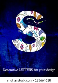 vector, the alphabet, decorative letters.