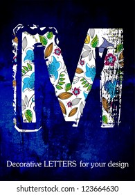 vector, the alphabet, decorative letters.