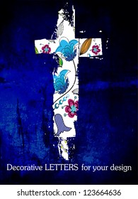 vector, the alphabet, decorative letters.
