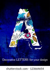 vector, the alphabet, decorative letters.