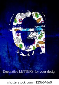 vector, the alphabet, decorative letters.