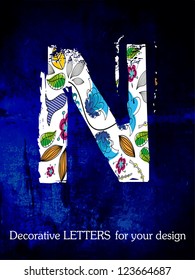vector, the alphabet, decorative letters.