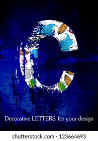 vector, the alphabet, decorative letters.