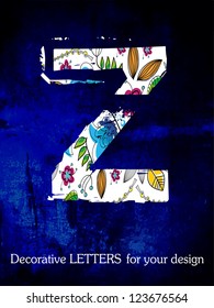 vector, the alphabet, decorative letters.