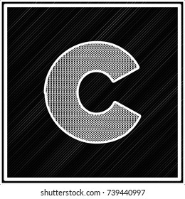vector alphabet font c