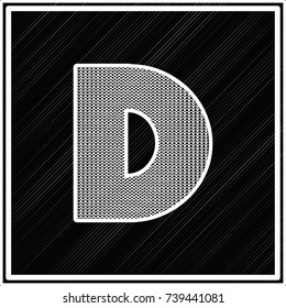 vector alphabet font d