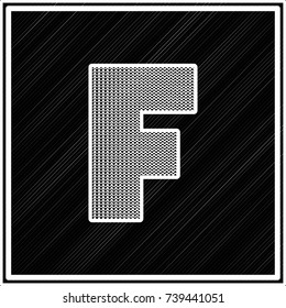 vector alphabet font f