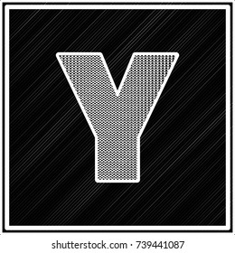 vector alphabet font y