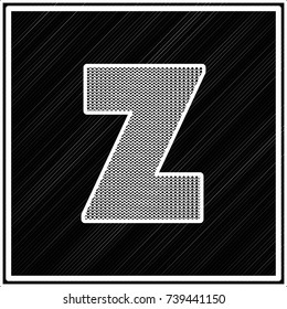vector alphabet font z