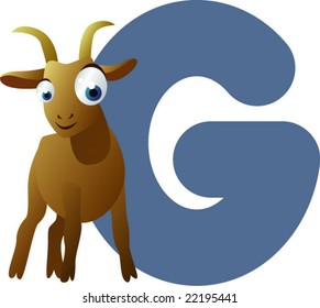 vector alphabet: G is for goat