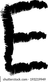 Vector alphabet. Hand drawn letters. Letters of the alphabet written with a brush.