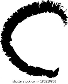 Vector alphabet. Hand drawn letters. Letters of the alphabet written with a brush.