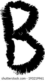 Vector alphabet. Hand drawn letters. Letters of the alphabet written with a brush.