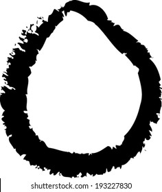 Vector alphabet. Hand drawn letters. Letters of the alphabet written with a brush.