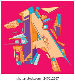 Vector Alphabet letter A