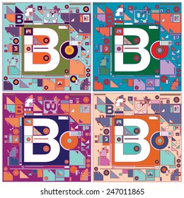 Vector Alphabet letter B