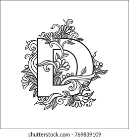 the vector alphabet, the letter d