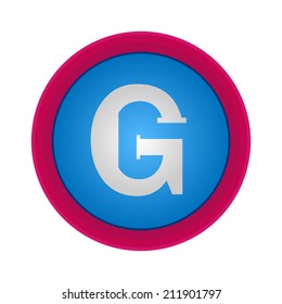 Vector Alphabet, letter g, EPS10
