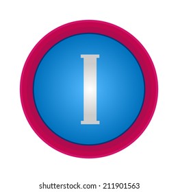 Vector Alphabet, letter i, EPS10