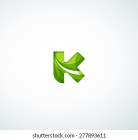 Logo für Vektoralphabeten-Buchstaben. Kreiert mit transparenten, sich überlappenden geometrischen Formen, Wellen und fließenden Formen