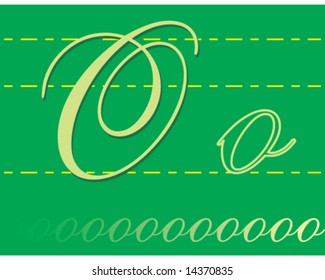 vector alphabet letter o