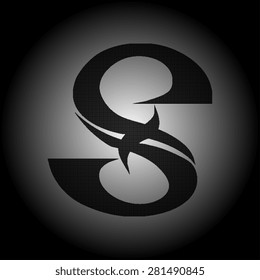 Vector alphabet. Letter S, symbol for your company