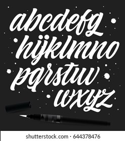 Vector Alphabet. Lettering and Custom Typography for Designs: Logo, for Poster, Invitation, Card, etc. 