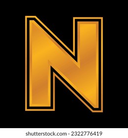 Vector alphabet letters A,B,C,D,E,F,G,H,I,J,K,L,M,N,O,P,Q,R,S,T,U,V,W,X ,Y,Z in elegant gold color