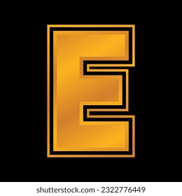 Vector alphabet letters A,B,C,D,E,F,G,H,I,J,K,L,M,N,O,P,Q,R,S,T,U,V,W,X ,Y,Z in elegant gold color